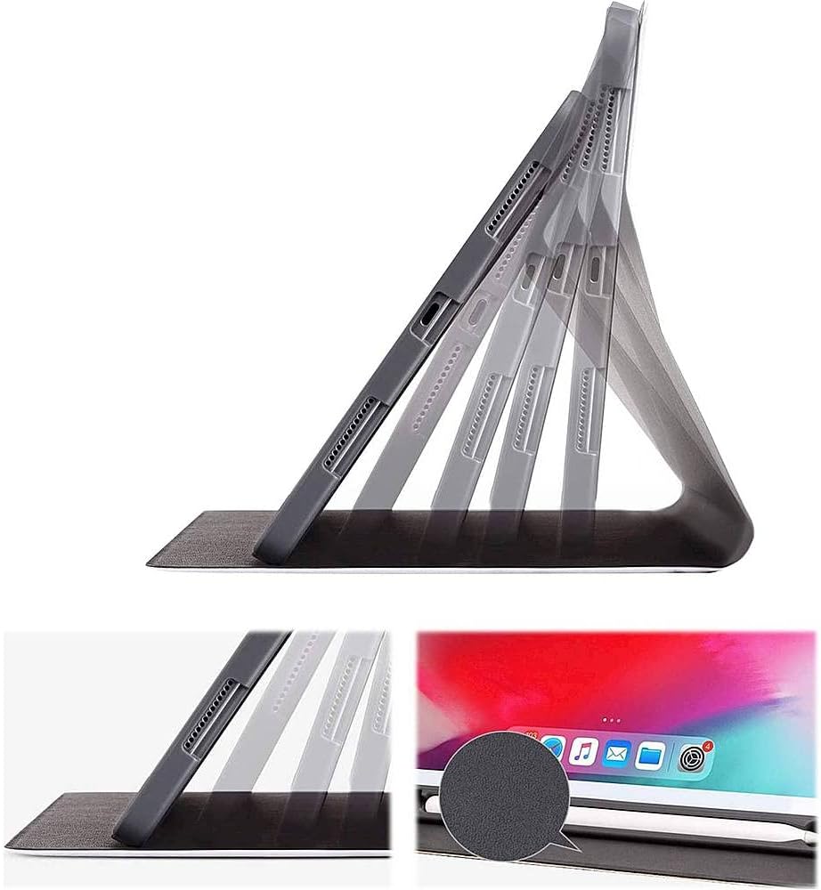 Inspire Series Pink Marble Folio Case with Glass Screen - iPad Pro 12.9 (4th, 5th & 6th Generation)