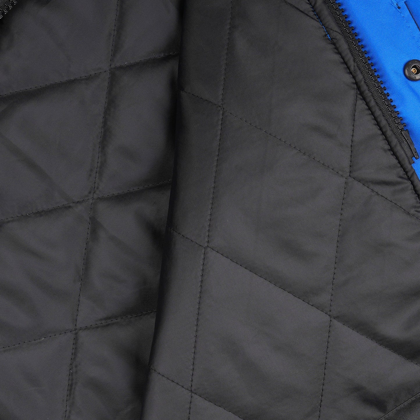 Reflective Parka Jacket with Hood and Front Pockets