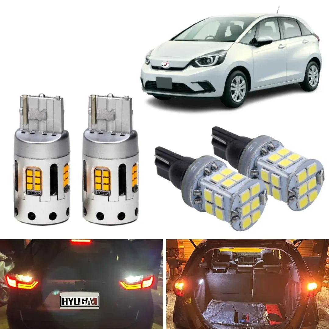 LED Bulb compatible with Honda Fit 2020 2021 2022 2023 2024 LED Turn Signal Light Indicator Light Blinker Light Rear Turn Signal/&nbsp;Reverse Light Backup Light Tail light/ Fog lights TF1 (White)/ Fog lights TF1 (Yellow)