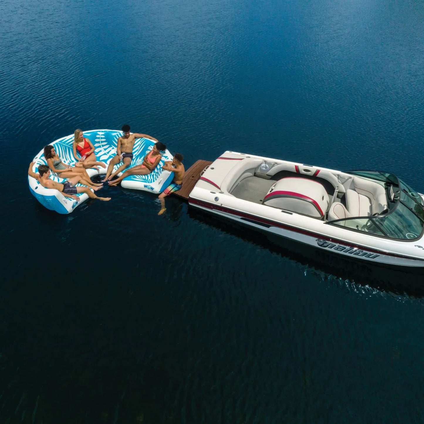 WOW Sports Inflatable Lounging Resort Island for 6-8 People