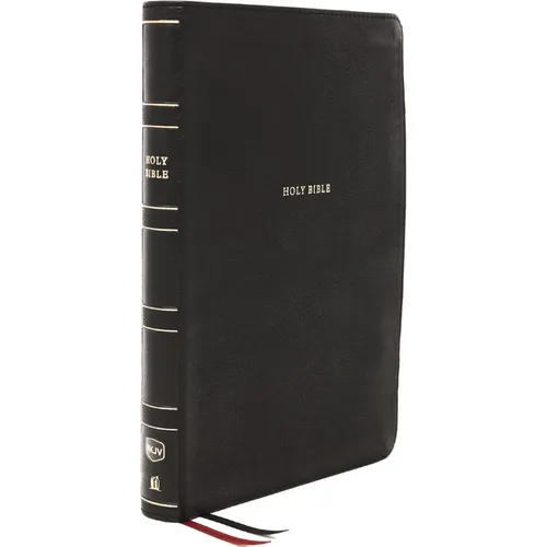 Nkjv, Thinline Bible, Large Print, Leathersoft, Black, Thumb Indexed, Comfort Print: Holy Bible, New King James Version