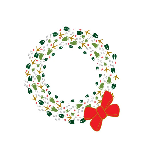 Animal Track Christmas Cards - Multi Pack