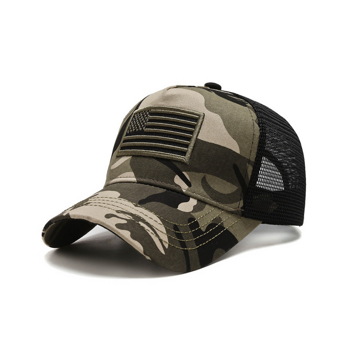JupiterGear American Flag Trucker Hat with Adjustable Strap | Breathable & Unisex