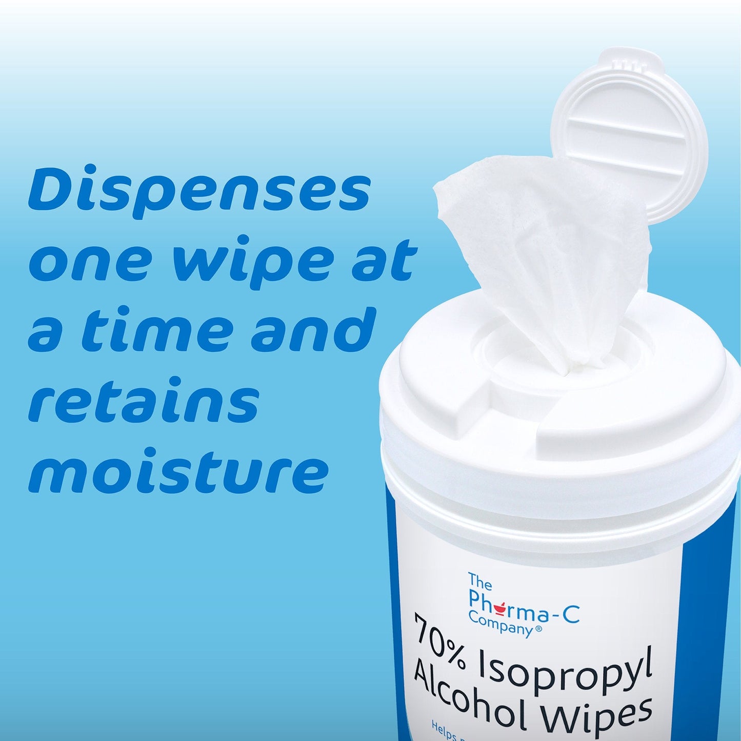 The Pharma-C Company® Isopropyl Alcohol Antiseptic Skin Wipe 63-10413