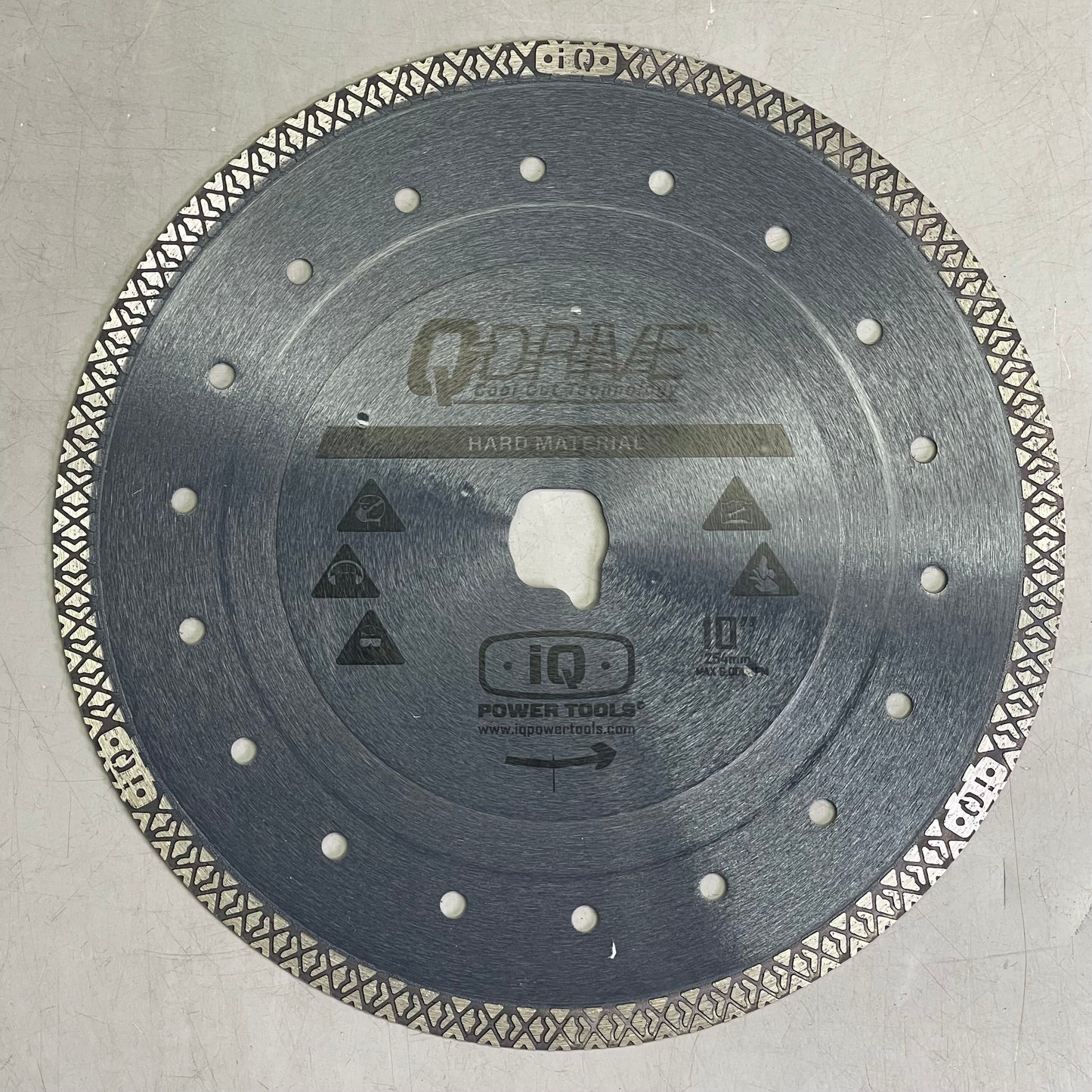 IQ POWER TOOLS Q-Drive Arbor Hard Material Blade For IQTS244 10" T10-060P-QD-HM