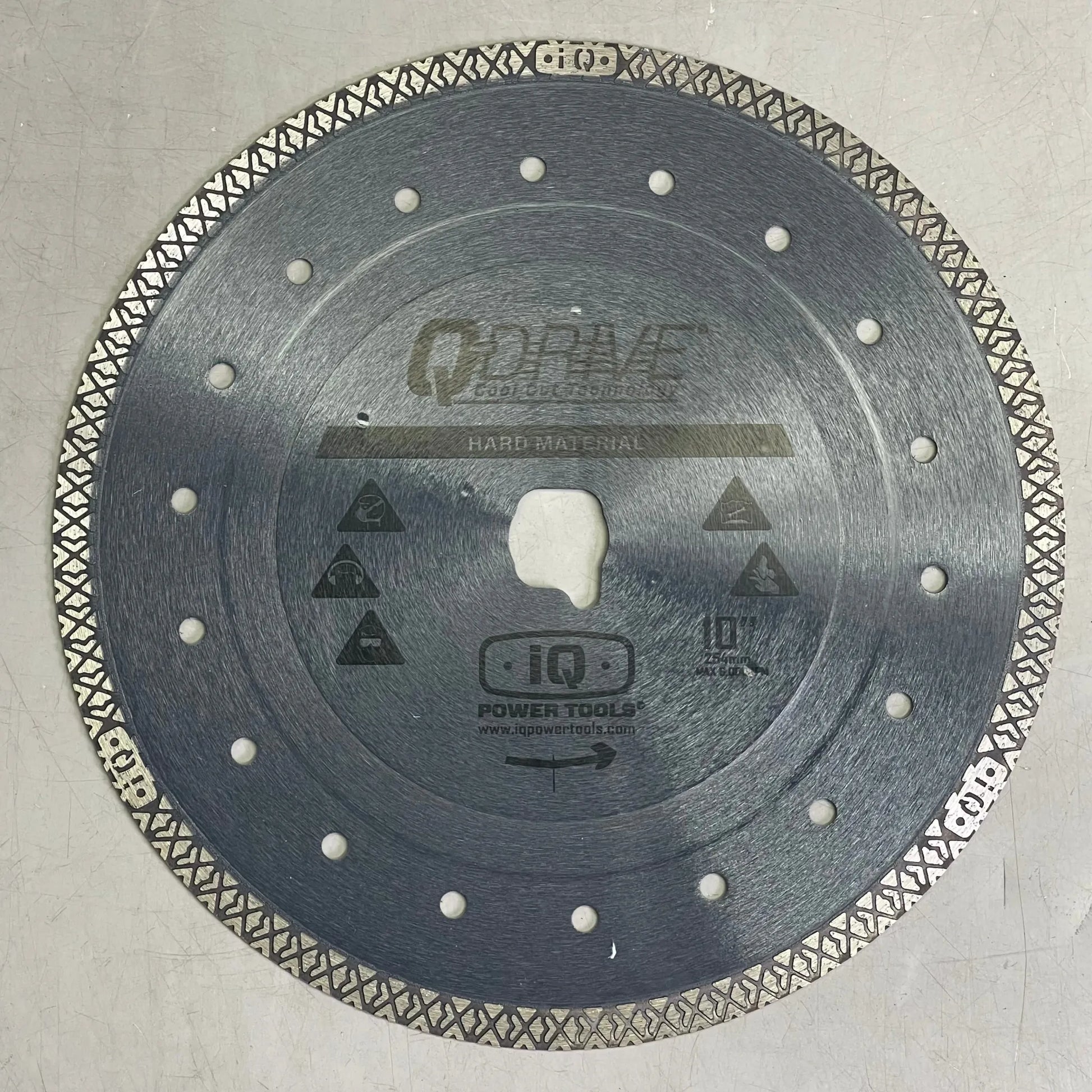 IQ POWER TOOLS Q-Drive Arbor Hard Material Blade For IQTS244 10" T10-060P-QD-HM