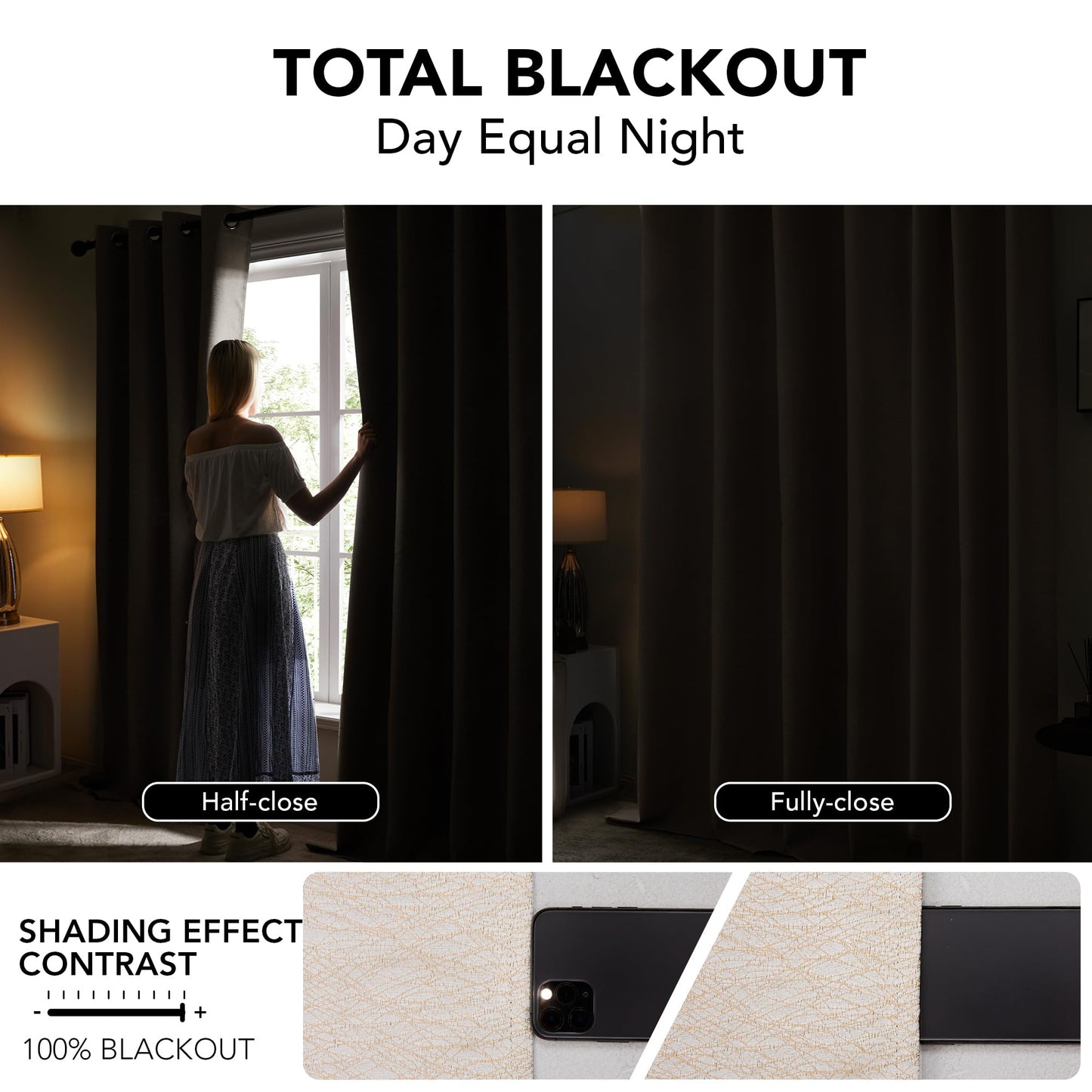 Pink Jacquard Blackout Curtains, 52x63 Inch