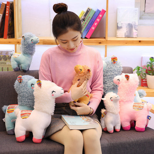 Alpaca Llama Plush Toy – Soft Stuffed Animal Doll for Kids and Gifts