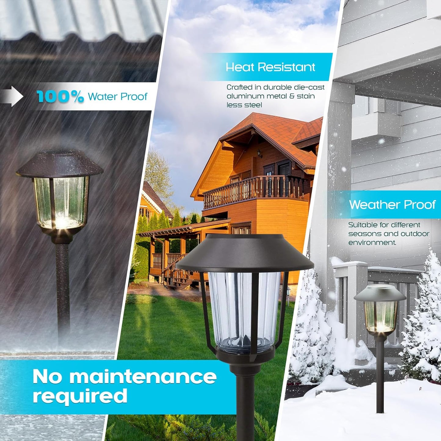 Smartyard Solar LED Large Pathway Lights 10 Lumen  - 6 Pack