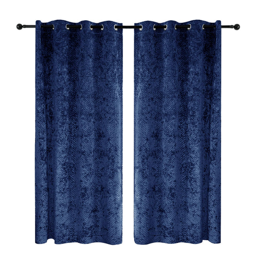 Double Layer Velvet Door Curtain, 100% Blackout, 52x90, 1 Panel