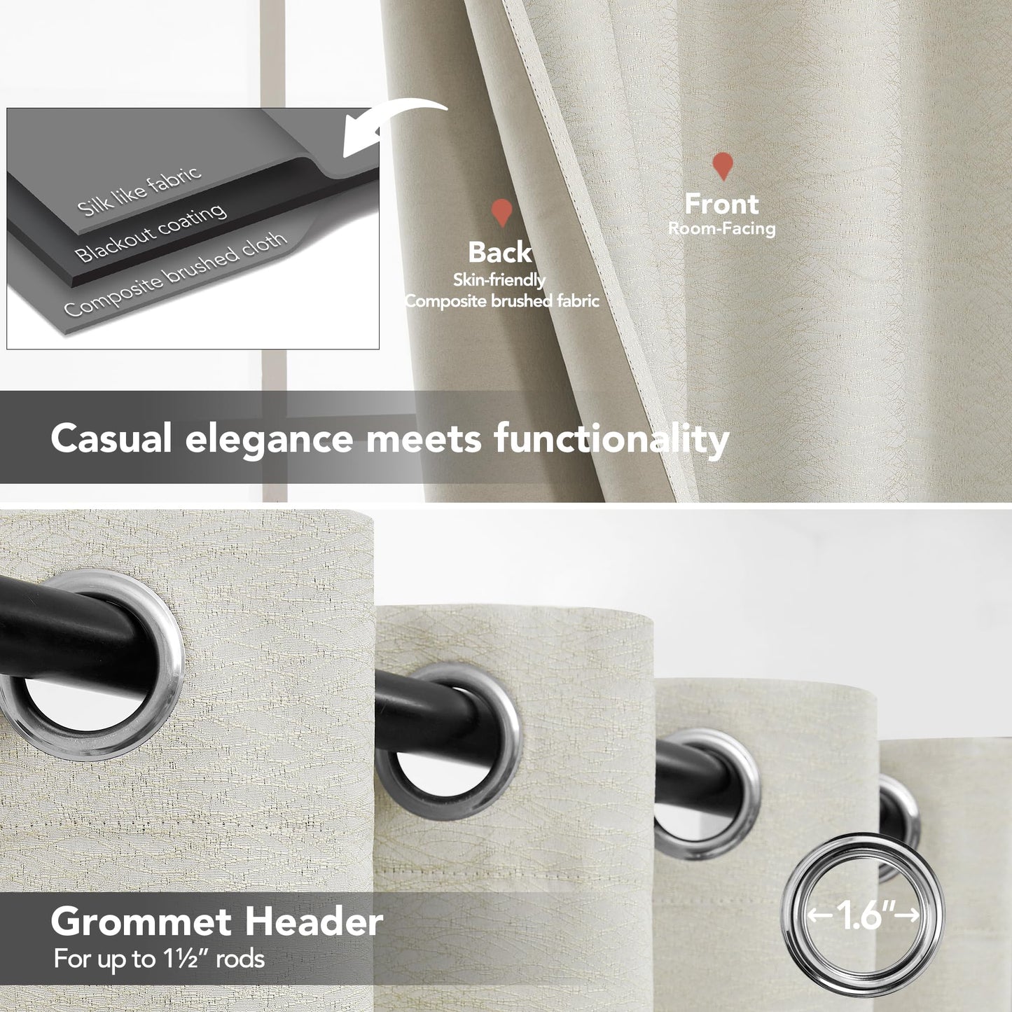 Pink Jacquard Blackout Curtains, 52x63 Inch