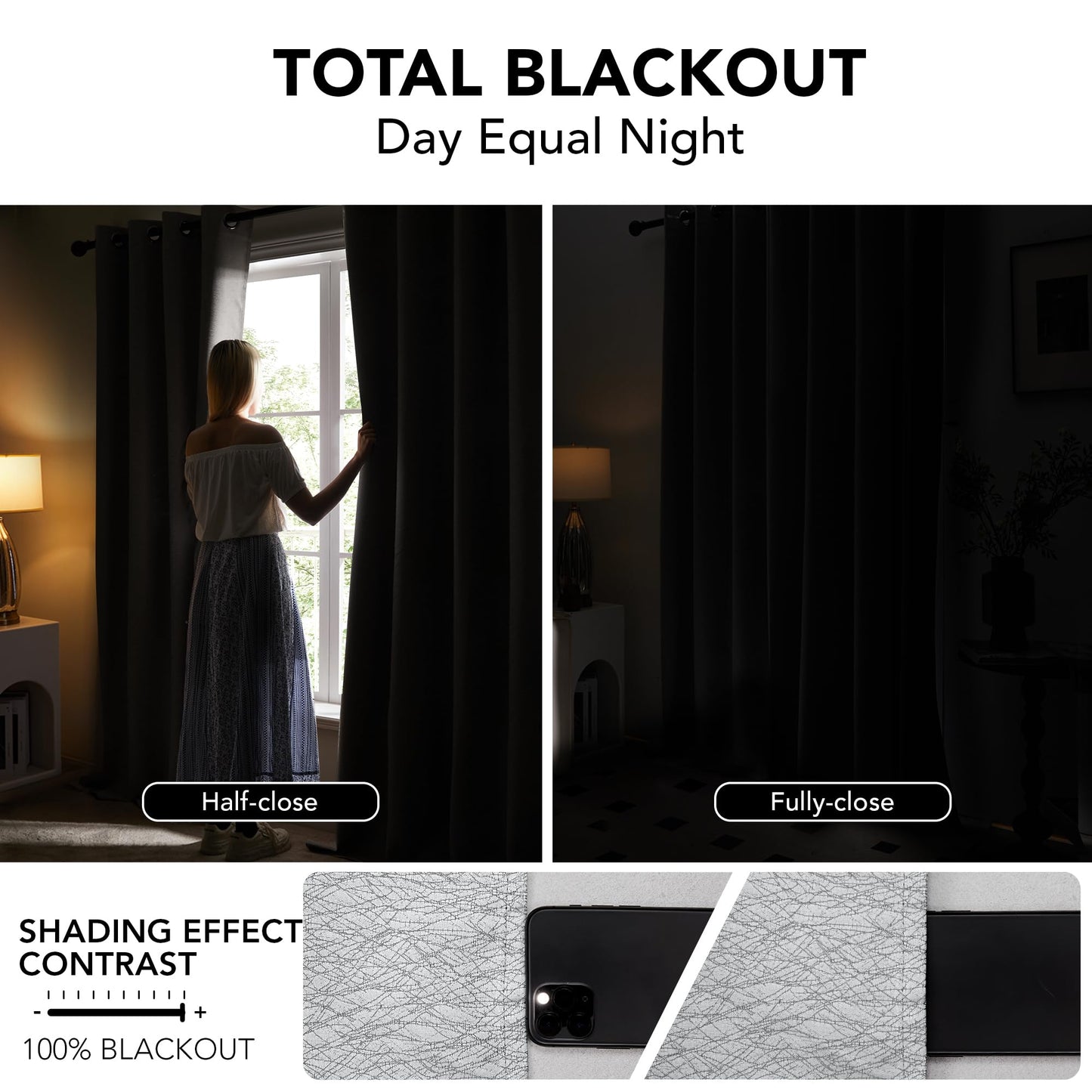 Pink Jacquard Blackout Curtains, 52x63 Inch