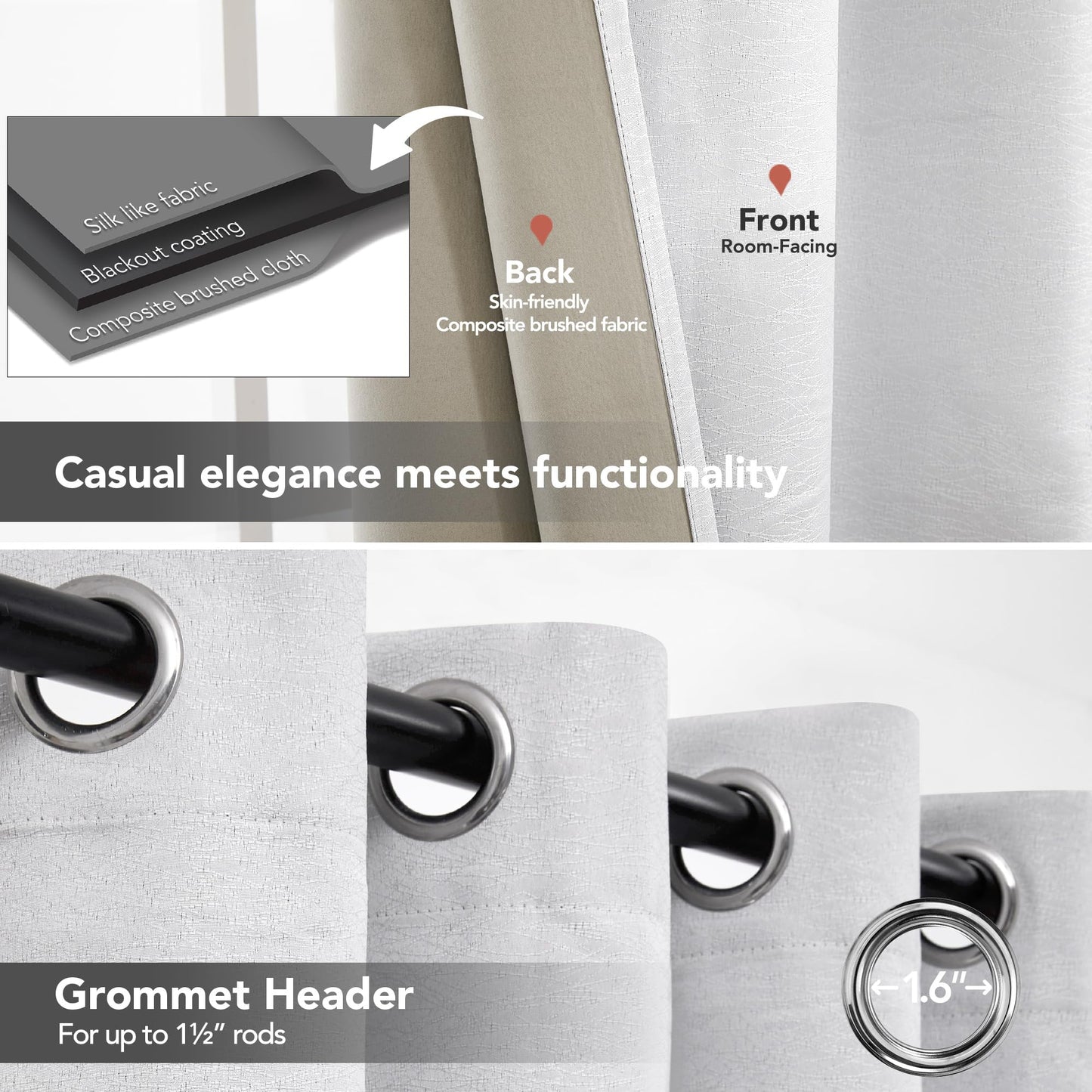 Pink Jacquard Blackout Curtains, 52x63 Inch