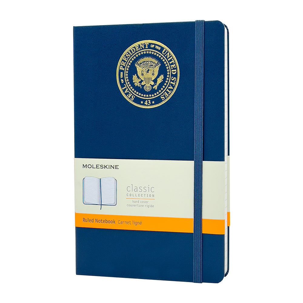 Moleskine Large Hardcover Ruled Notebook with Presidential Seal