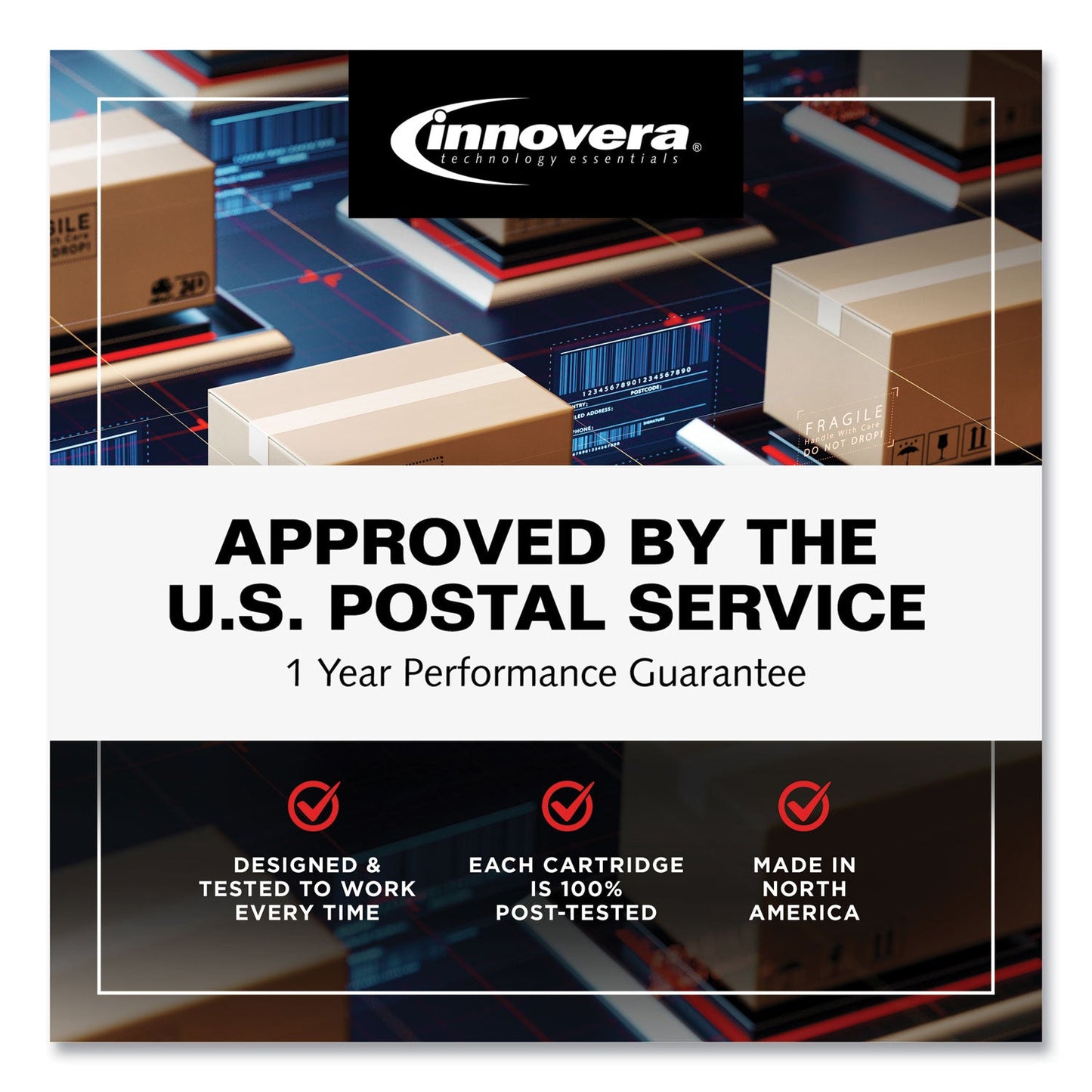 Innovera Remanufactured Black MICR Toner, Replacement for 49AM (Q5949AM), 2,500 Page-Yield