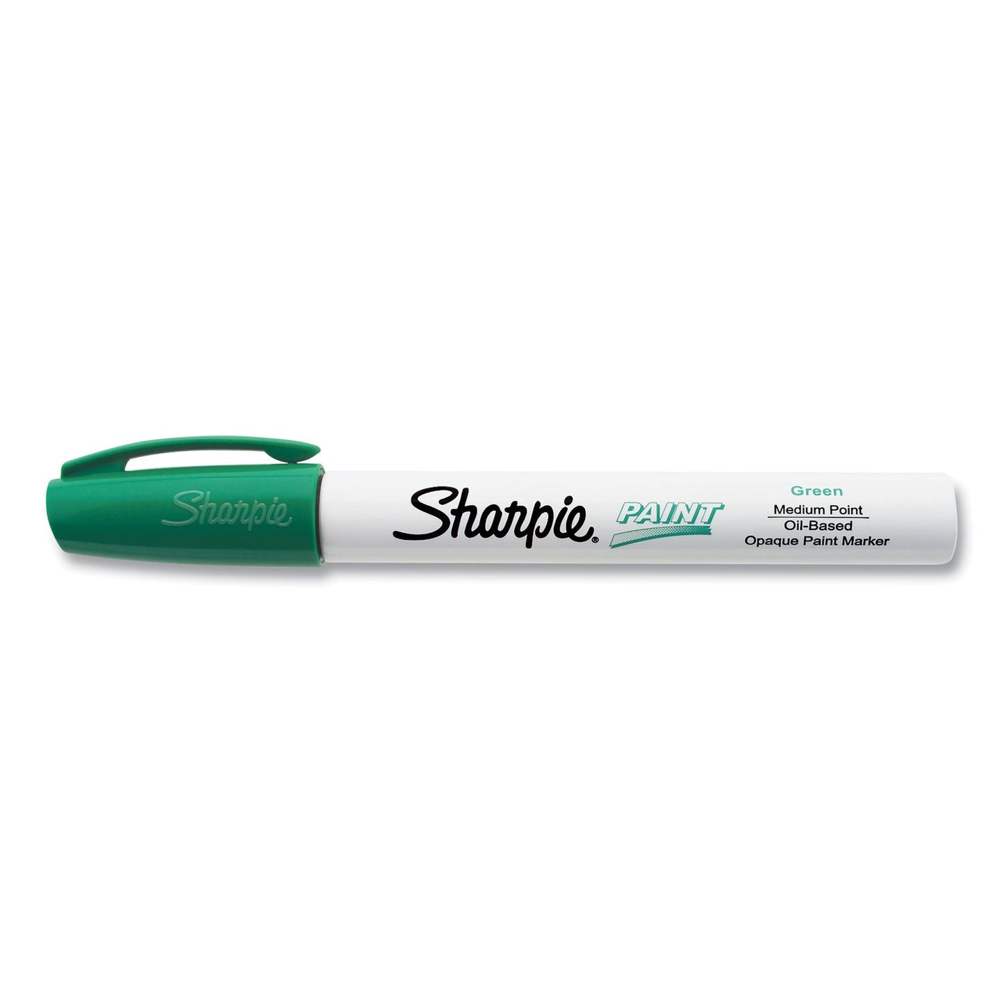 Sharpie Permanent Paint Marker, Medium Bullet Tip, Green