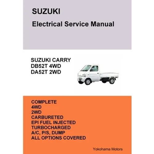 SUZUKI CARRY TRUCK Electrical Service Manual DB52T DA52T