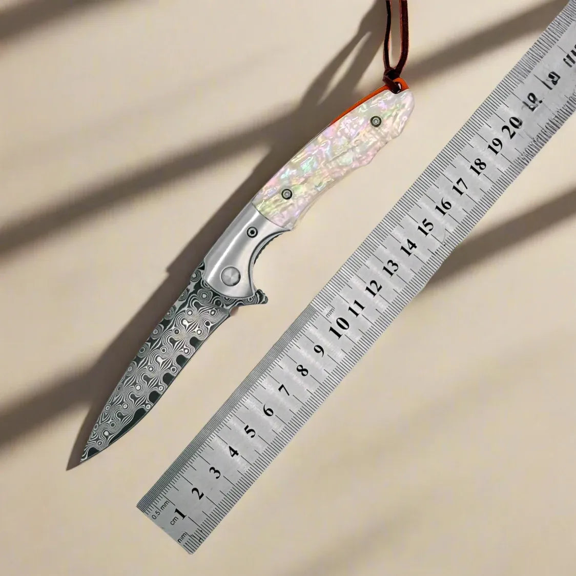 Pearl Japanese VG10 Pocket Knife with Clip & Mother of Pearl Handle