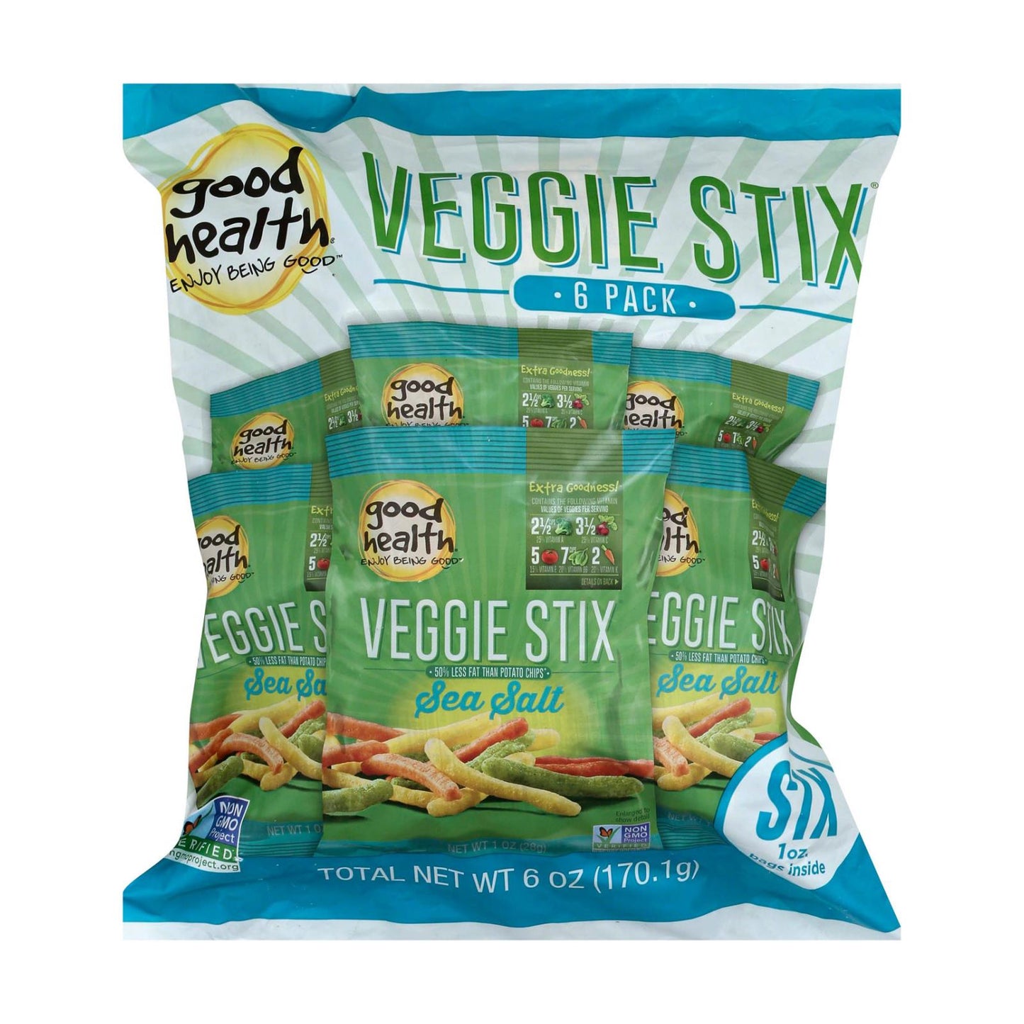 Good Health Veggie Straws - Sea Salt - Case Of 8 - 1 Oz.