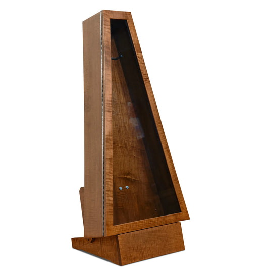 ClimaStand Triangle Humidor with Base - Flamed Maple with Boston Stain - 🆕 New Arrivals, All Products, Products from Acoustic Remedy Cases, 🎨 Arts + Entertainment, 🎨 Hobbies + Creative Arts - Little Red General Store