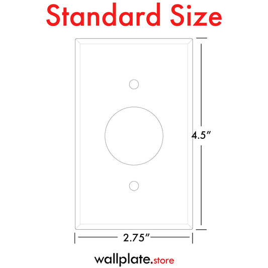 1 Gang Single White Plastic Single Receptacle Cover