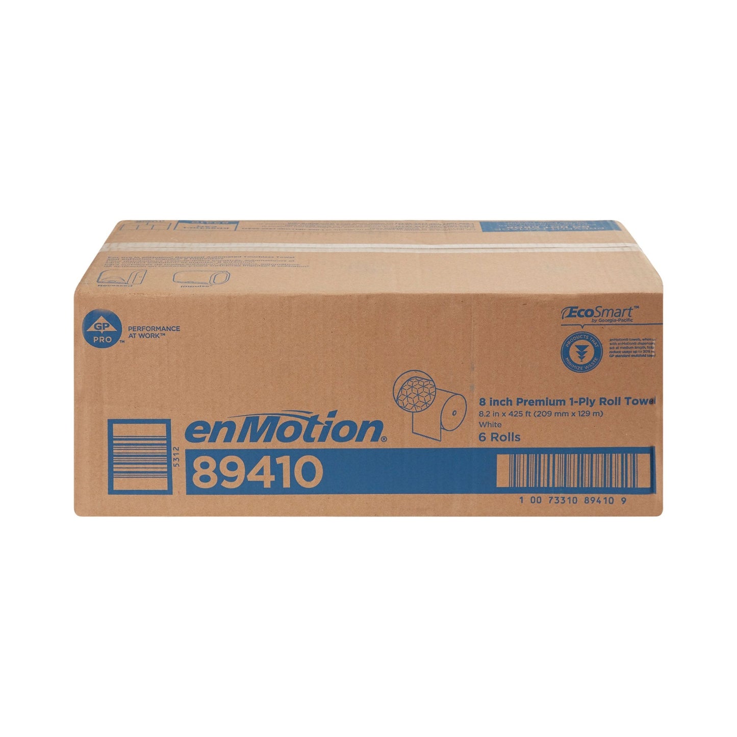 enMotion® White Premium Touchless Paper Towel, 8-1/5 Inch x 425 Foot 89410