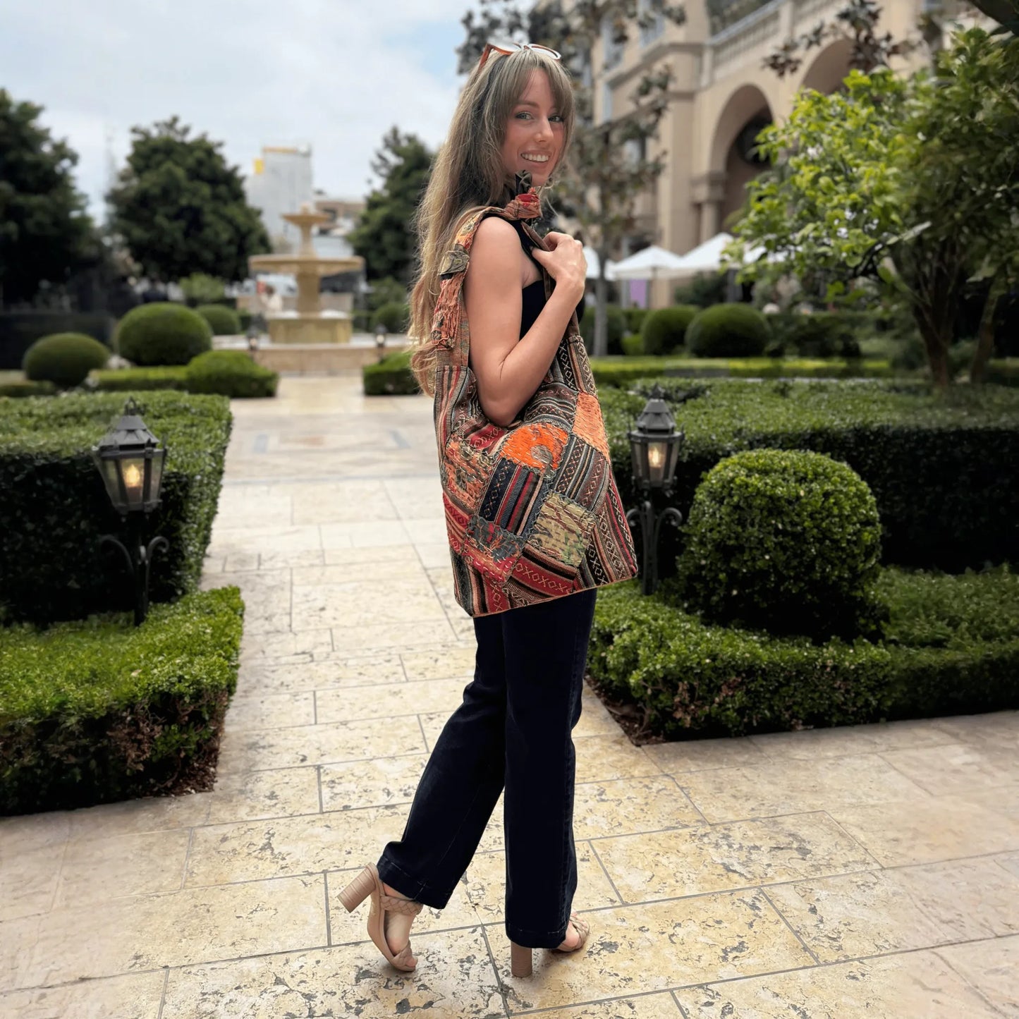 Kathmandu Collection Quilted Patchwork Hobo Bag
