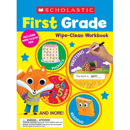 Scholastic First Grade Wipe-Clean Workbook
