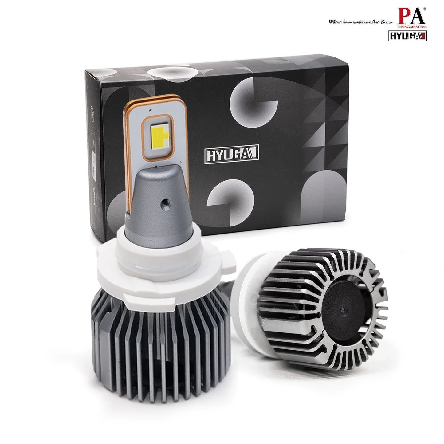 HYUGA GX827 H8 H9 H11 H16J LED Headlight Fog Light White 6500k 50W 5700LM｜2 Bulbs