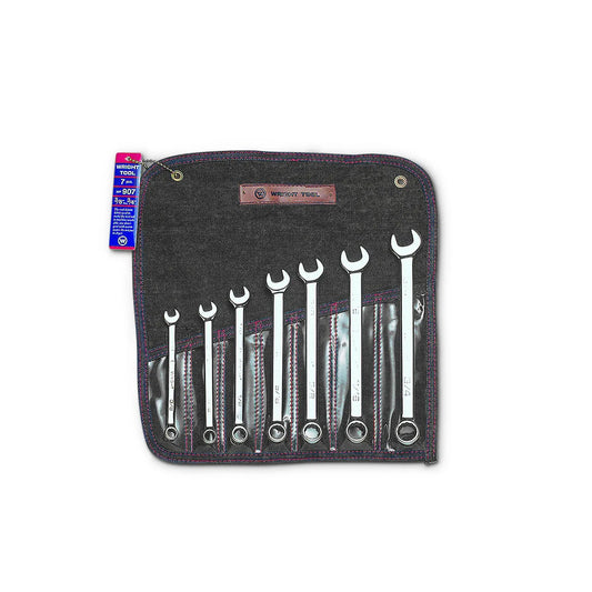 Wright Tool WRIGHTGRIP® 2.0 12 Point Combination Wrench Set 7 Piece SAE 907