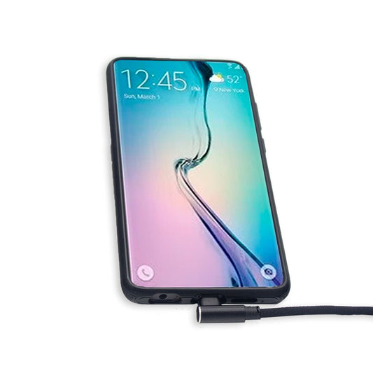 12" Phone Charging & Data Cable 90 degree USB USBC