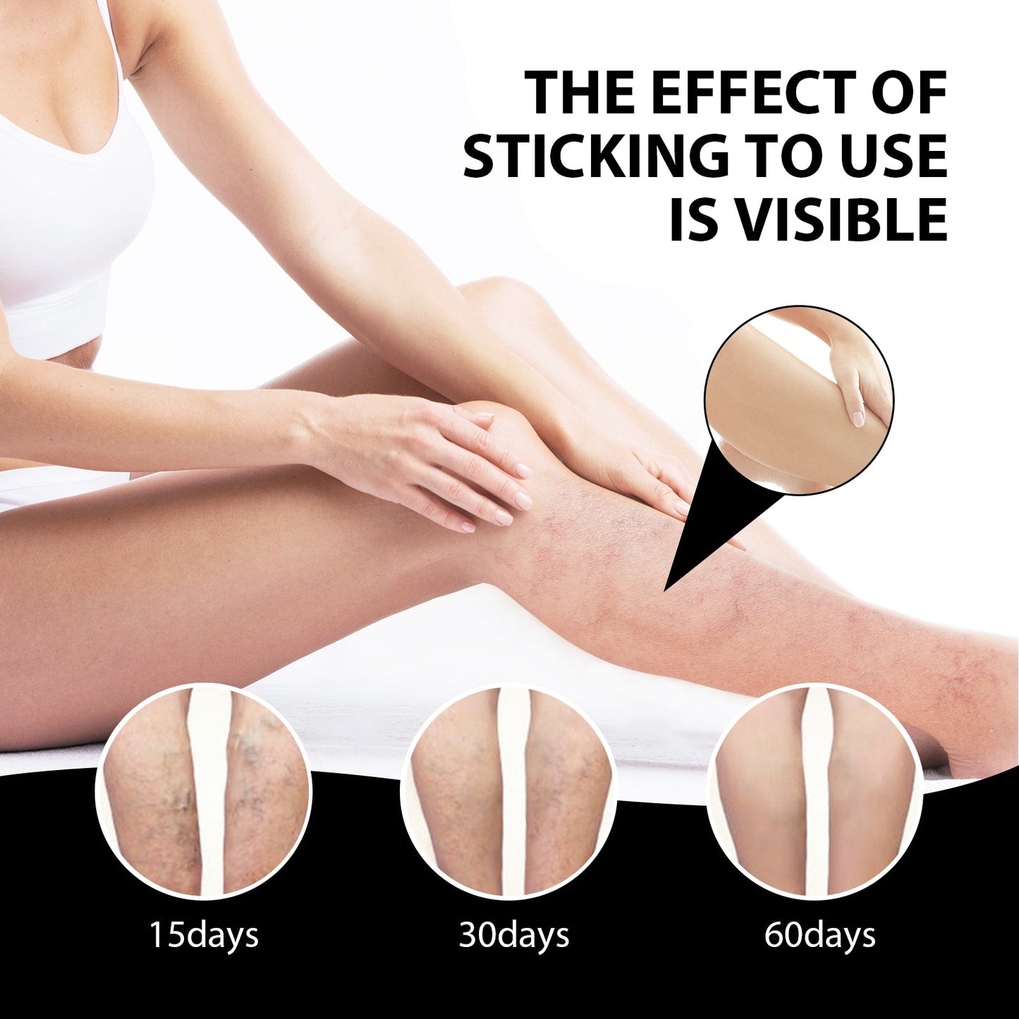 Pilant Care Ice Silk Foot Pads, Ease Joint Soreness And Swelling Earthworm Leg Vein Massage Care Pad