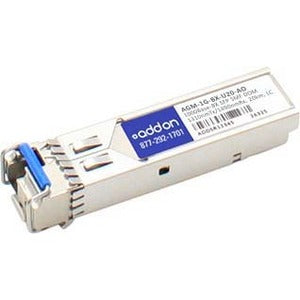 AddOn Netgear Compatible TAA Compliant 1000Base-BX SFP Transceiver (SMF, 1310nmTx/1490nmRx, 20km, LC, DOM)