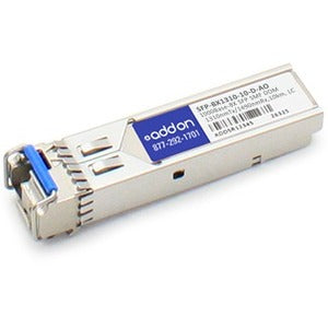 AddOn ZyXEL SFP-BX1310-10-D Compatible TAA Compliant 1000Base-BX SFP Transceiver (SMF, 1310nmTx/1490nmRx, 10km, LC, DOM)