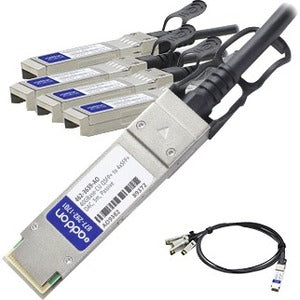 AddOn Dell 462-3639 Compatible TAA Compliant 40GBase-CU QSFP+ to 4xSFP+ Direct Attach Cable (Passive Twinax, 1m)