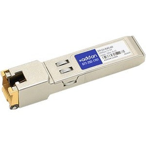 AddOn Cisco SFP-CU-RJ45 Compatible TAA Compliant 10/100/1000Base-TX SFP Transceiver (Copper, 100m, RJ-45)