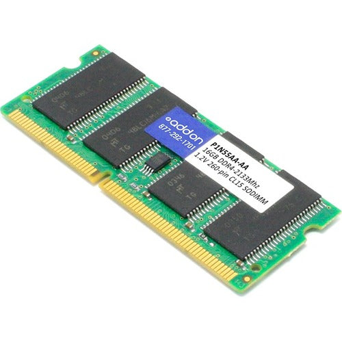 AddOn AA2133D4DR8S/16G x1 HP P1N55AA Compatible 16GB DDR4-2133MHz Unbuffered Dual Rank x8 1.2V 260-pin CL15 SODIMM