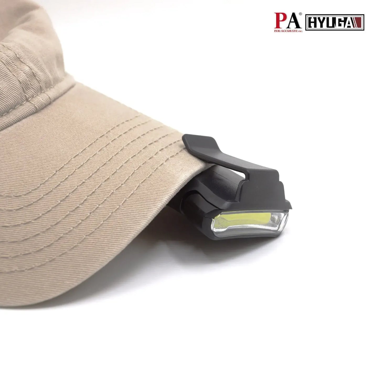 LED Clip-on Cap Lights Hat Flashlight COB LED Waterproof Ultra Bright Hands-Free Hat Light Flashlight Headlamp for Hunting Camping Running Fishing Hand Make (Black, Pack of 4)