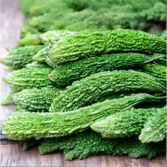 15pcs Bitter Melon Seeds - Fast-Growing Heirloom Bitter Gourd for Home Garden - Green Skin Edible Vegetable Seeds
