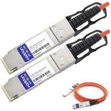 AddOn Cisco QSFP-100G-AOC7M Compatible TAA Compliant 100GBase-AOC QSFP28 to QSFP28 Direct Attach Cable (850nm, MMF, 7m)