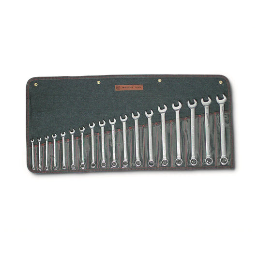 Wright Tool WRIGHTGRIP® 2.0 Combination Wrench Set Metric 18 Pieces 958