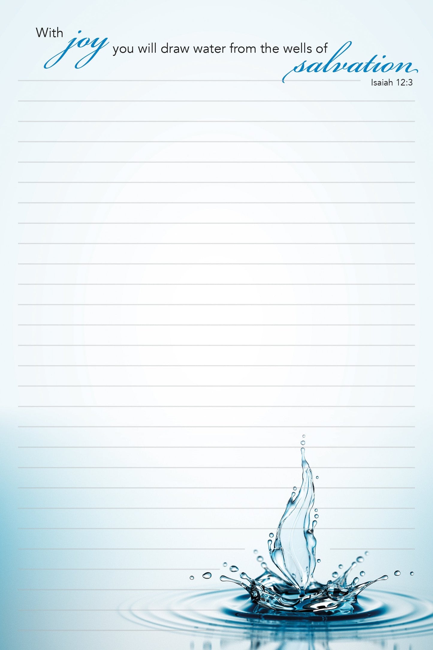 96072 - 9X6 STATIONERY PAD - NEW LIFE - KJV