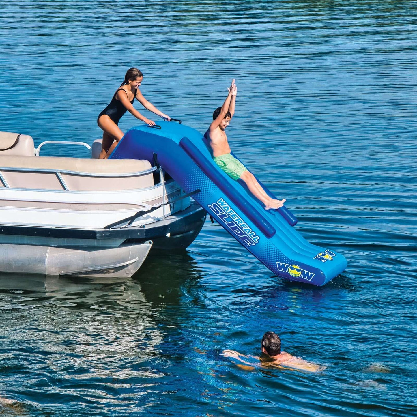 WOW Sports Pontoon Waterfall Slide (21-2070)