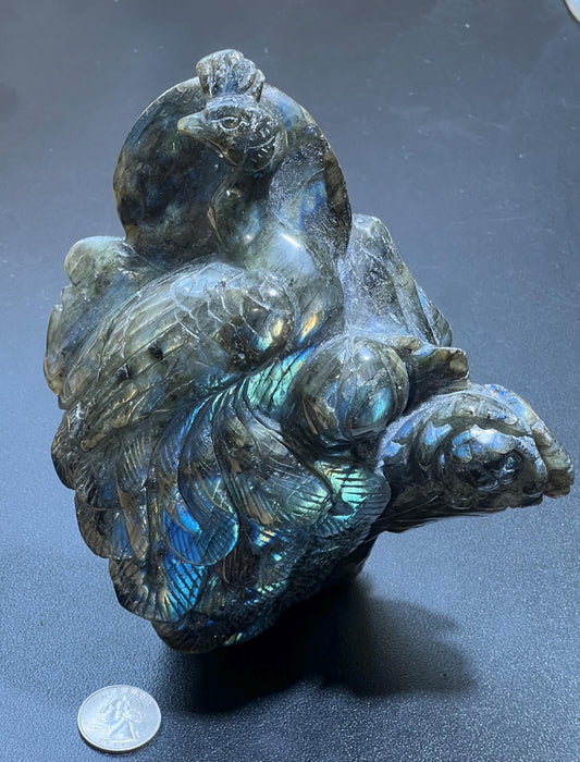 Large Peacock Flashy Labradorite Crystal Carving Select Wholesale