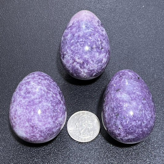 Lilac Purple Lepidolite Crystal Egg Carving Wholesale Gemstone Decor Supply