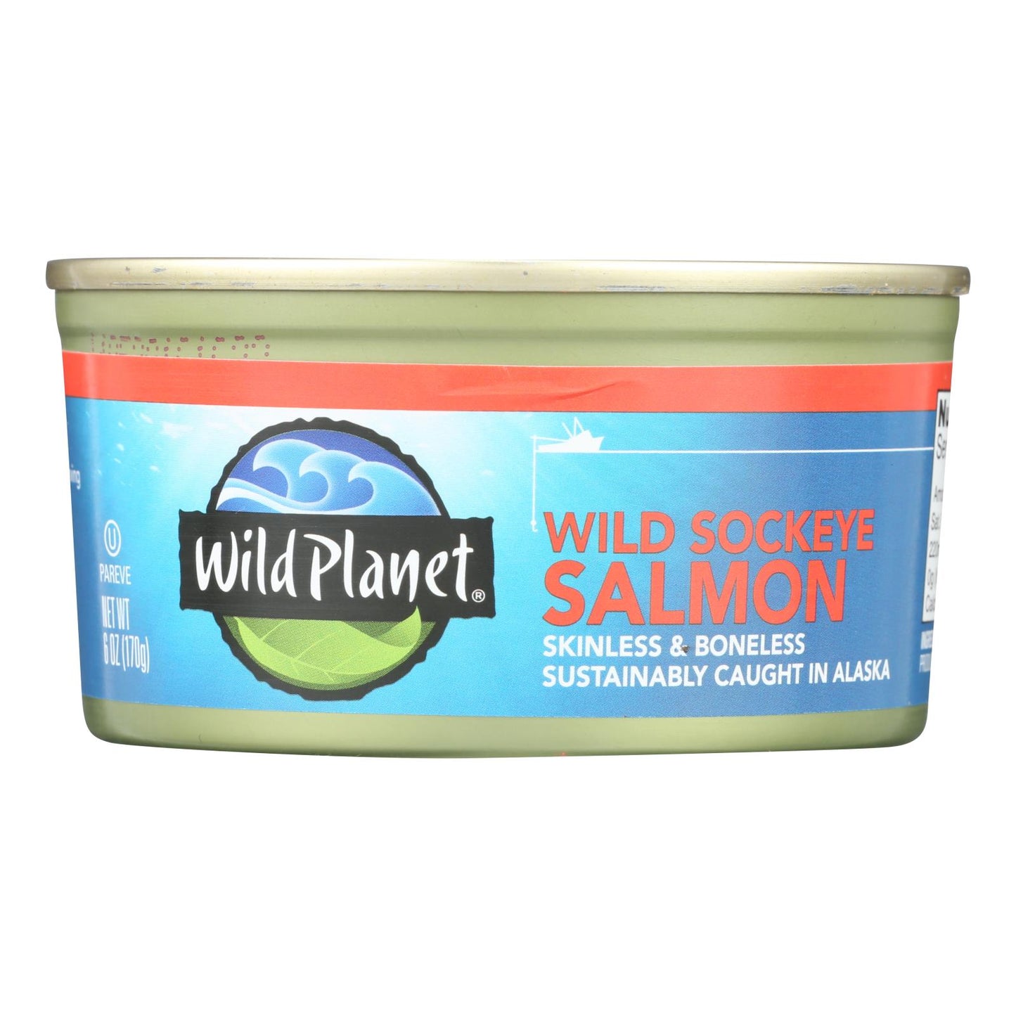 Wild Planet Wild Pacific Sockeye Salmon - Case Of 12 - 6 Oz.