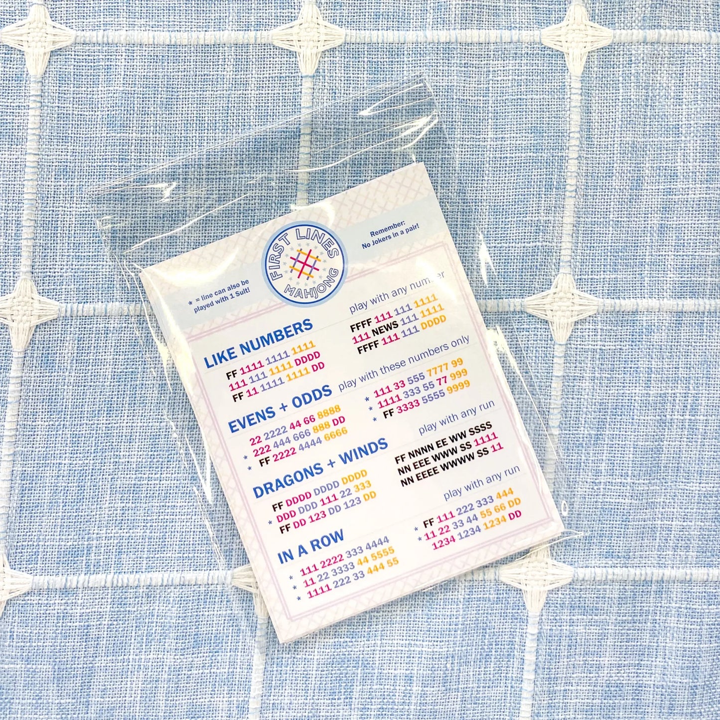 First Lines Mahjong Line Cards