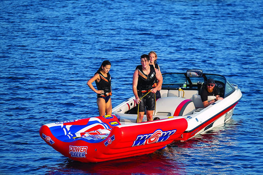 WOW Sports Power Steer 3 Person 3P Steerable Deck Tube (22-WTO-3975)