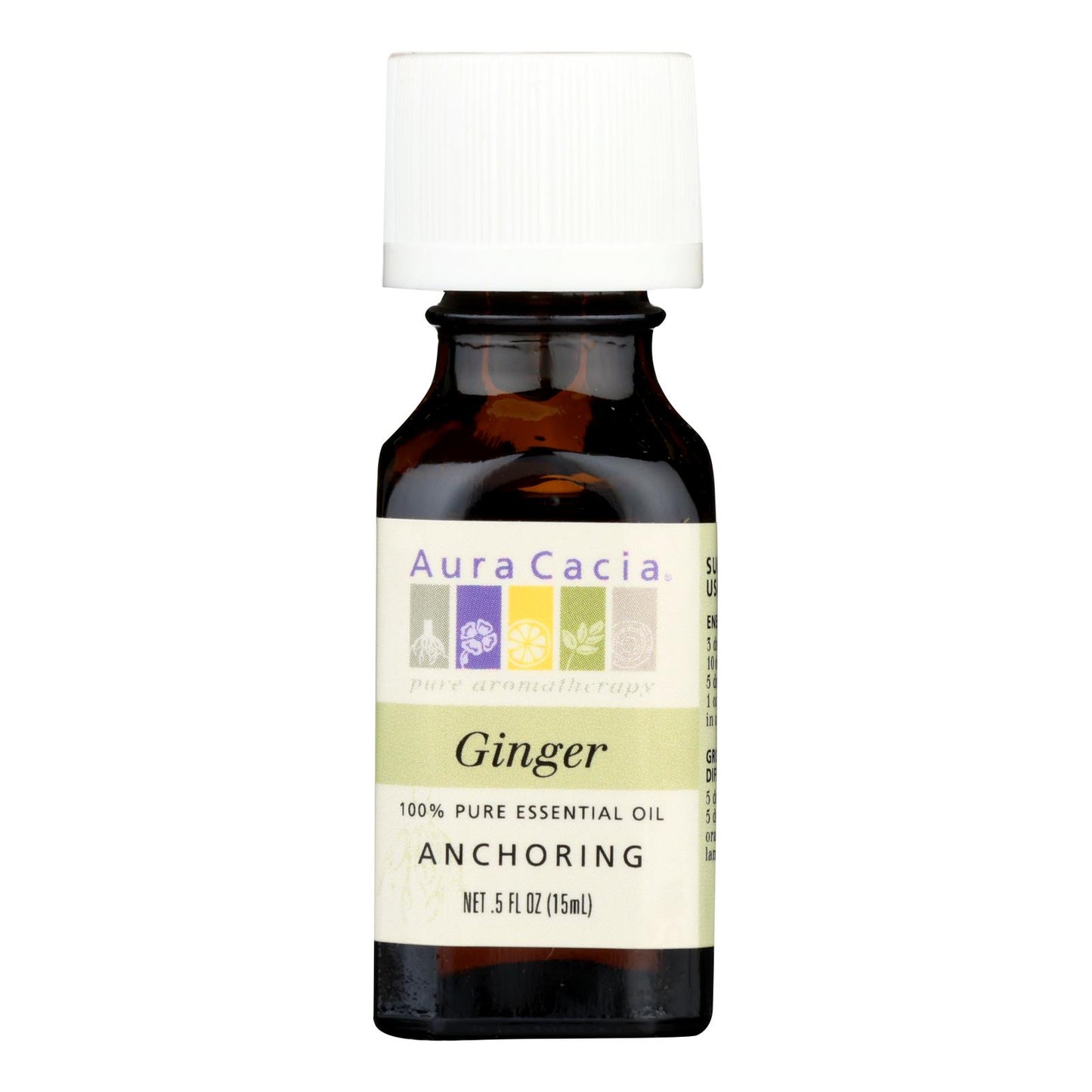 Aura Cacia - Essential Oil Ginger - 0.5 Fl Oz