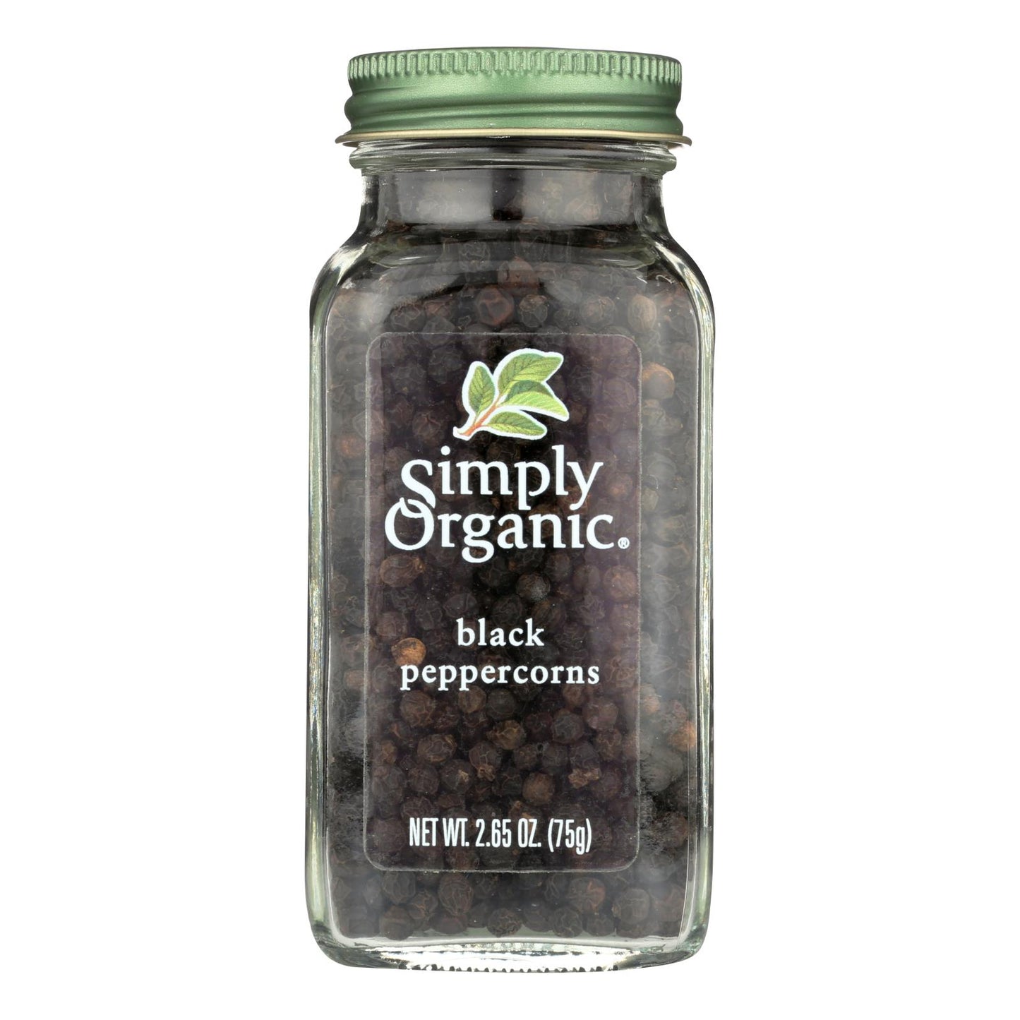 Simply Organic Black Peppercorns - Case Of 6 - 2.65 Oz.